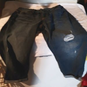 Time and Tru Distressed Jean Capris